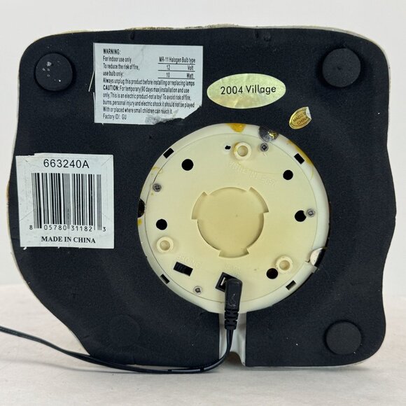 Vintage 2004 Fiber Optic Gingerbread House Christmas Village Candy Ice Cream Con - Picture 11 of 16